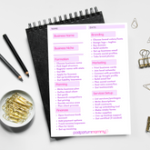 Birthwork Business Checklist