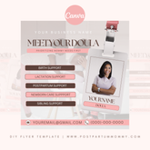 Meet Your Doula DIY Flyer Template
