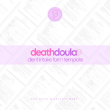 Death Doula Client Intake Form Template