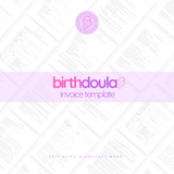 Birth Doula Invoice Template