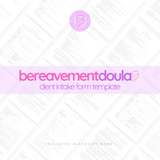 Bereavement Doula Client Intake Form