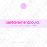 Bereavement Doula Service Agreement Template