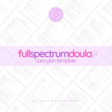 Full Spectrum Doula Care Plan Template