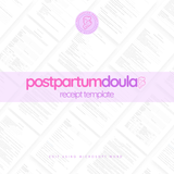 Postpartum Doula Receipt Template