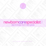 Newborn Care Specialist (NCS) Client Intake Form