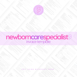 Newborn Care Specialist (NCS) Invoice Template