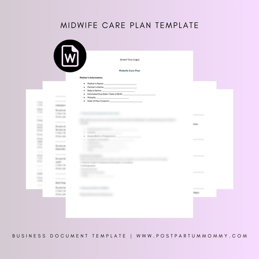 Midwife Care Plan Template