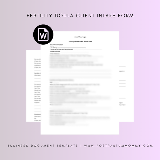 Fertility Doula Client Intake Form