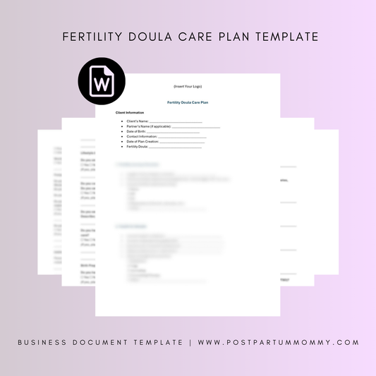 Fertility Doula Care Plan Template