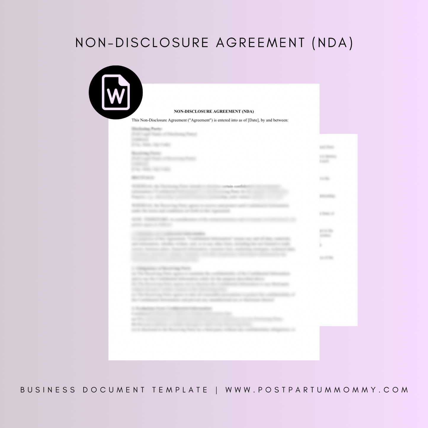 Non-Disclosure Agreement (NDA)