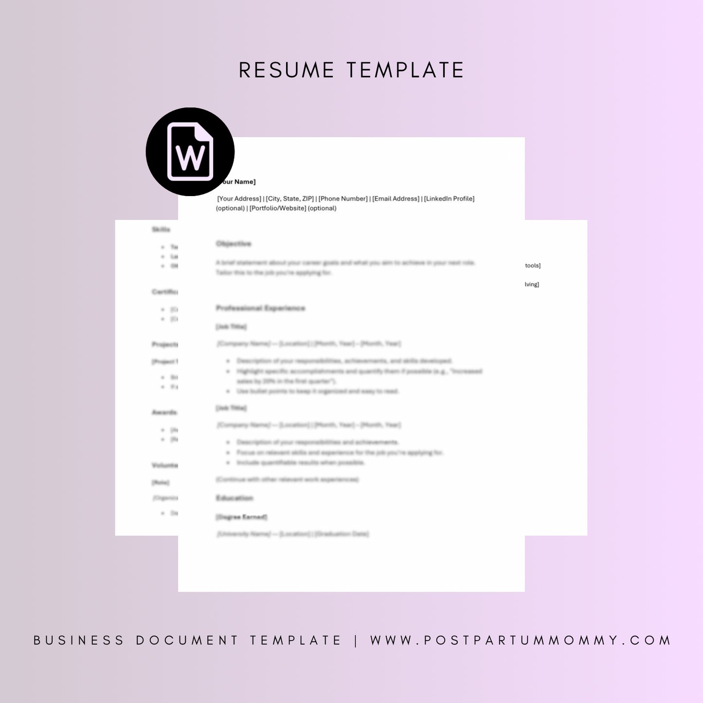 Resume Template