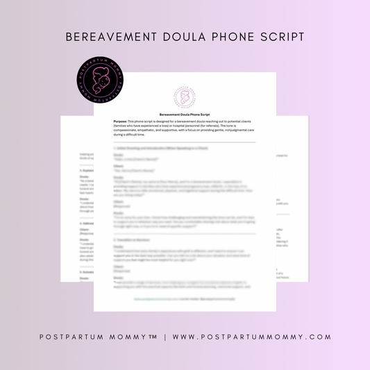 Bereavement Doula Phone Script