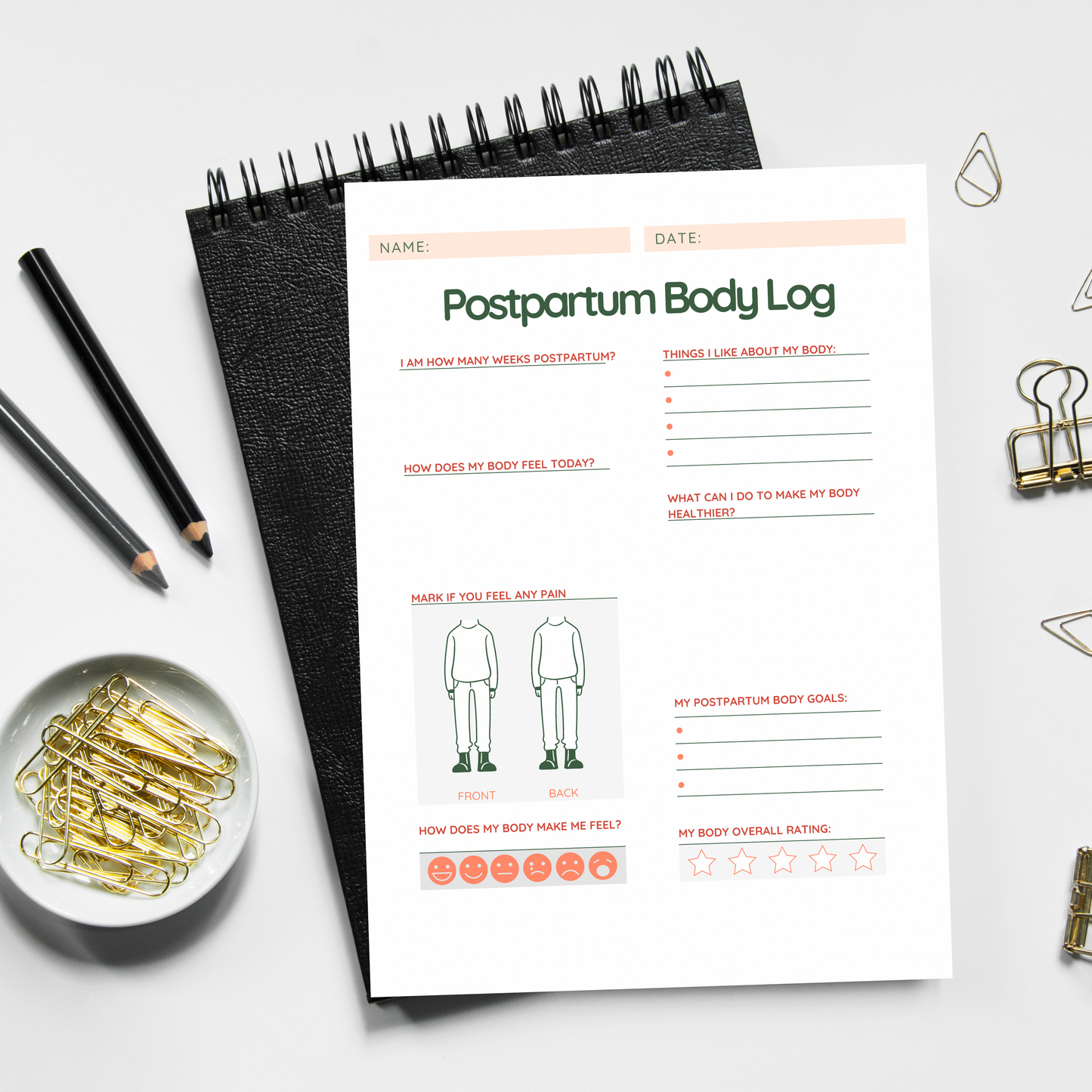 PLR: Postpartum Body Log