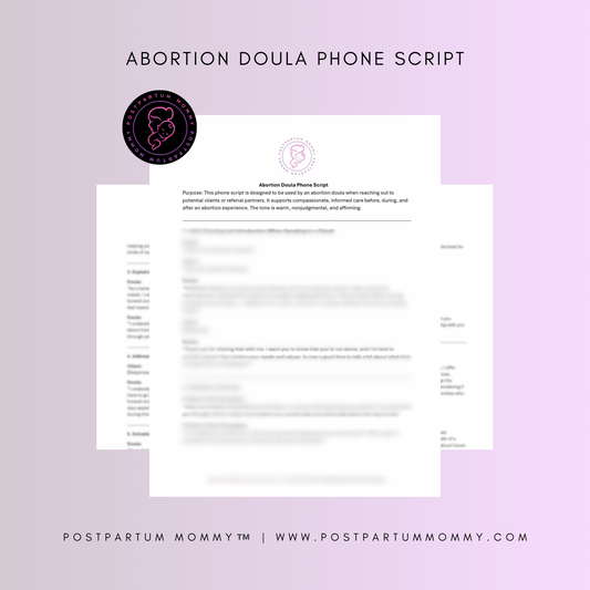 Abortion Doula Phone Script