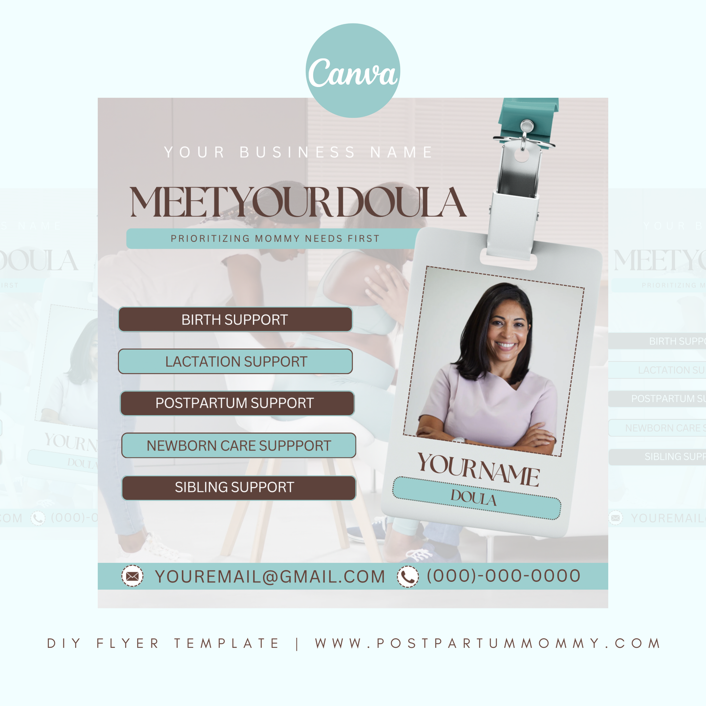 Meet Your Doula DIY Flyer Template