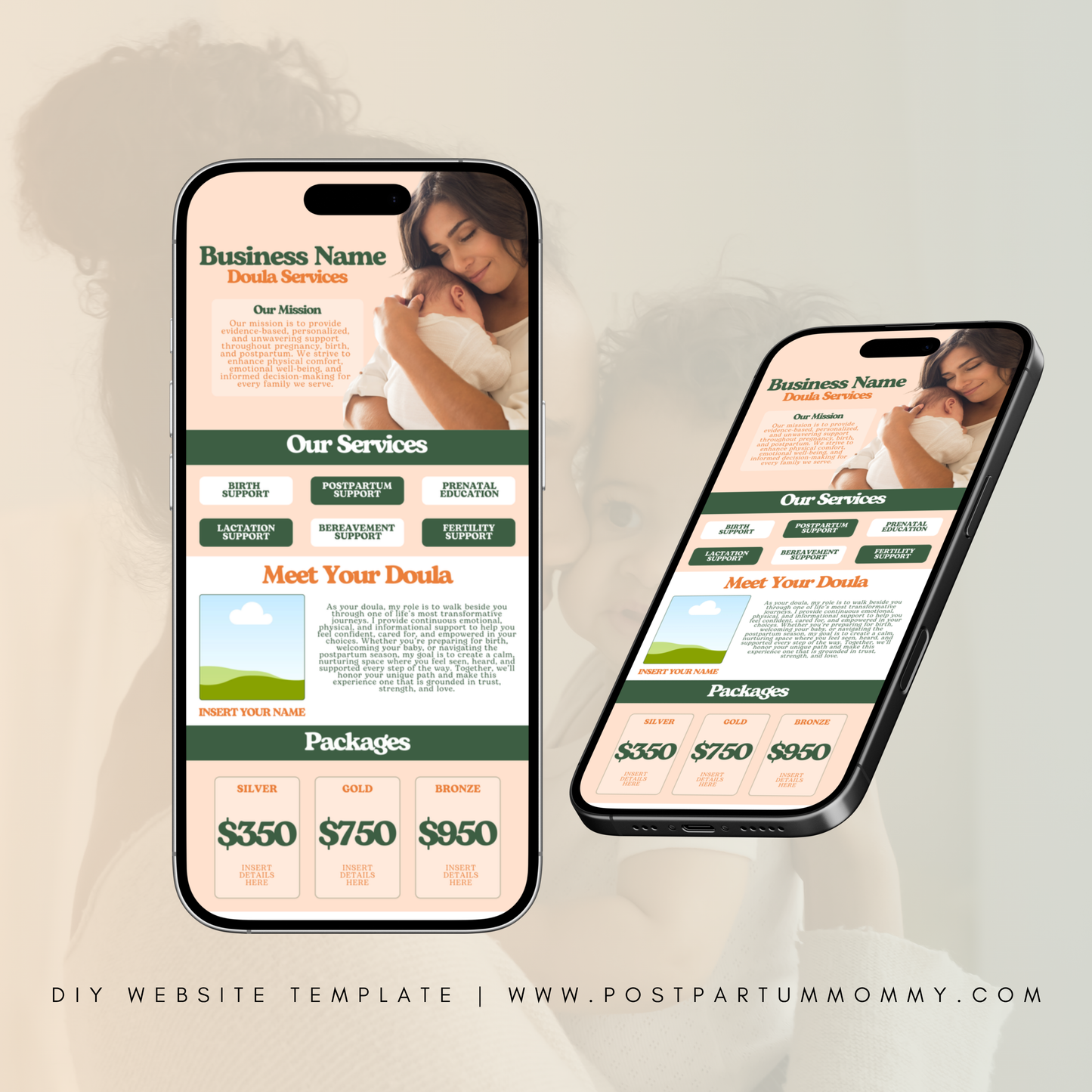 Doula Website Template