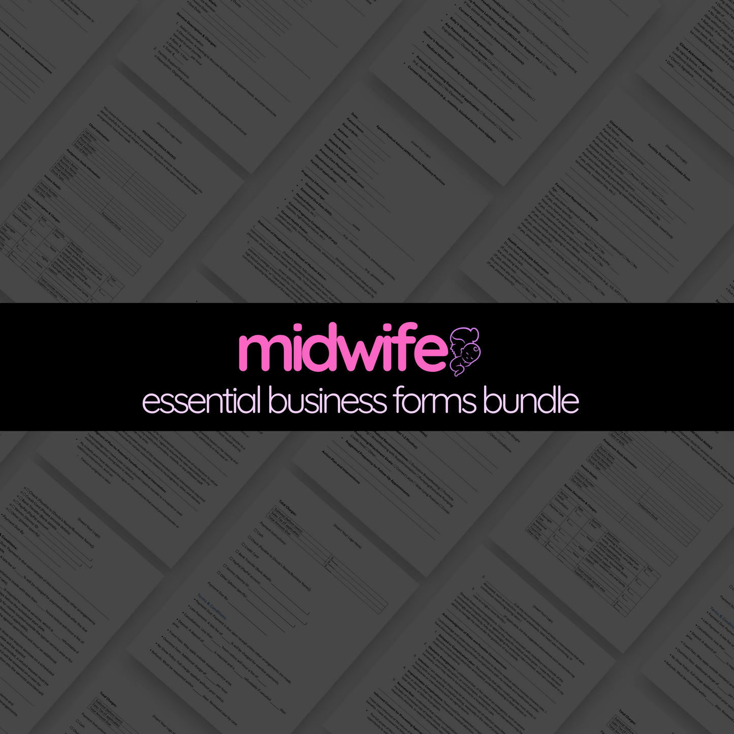 Midwife Essential Business Forms Bundle