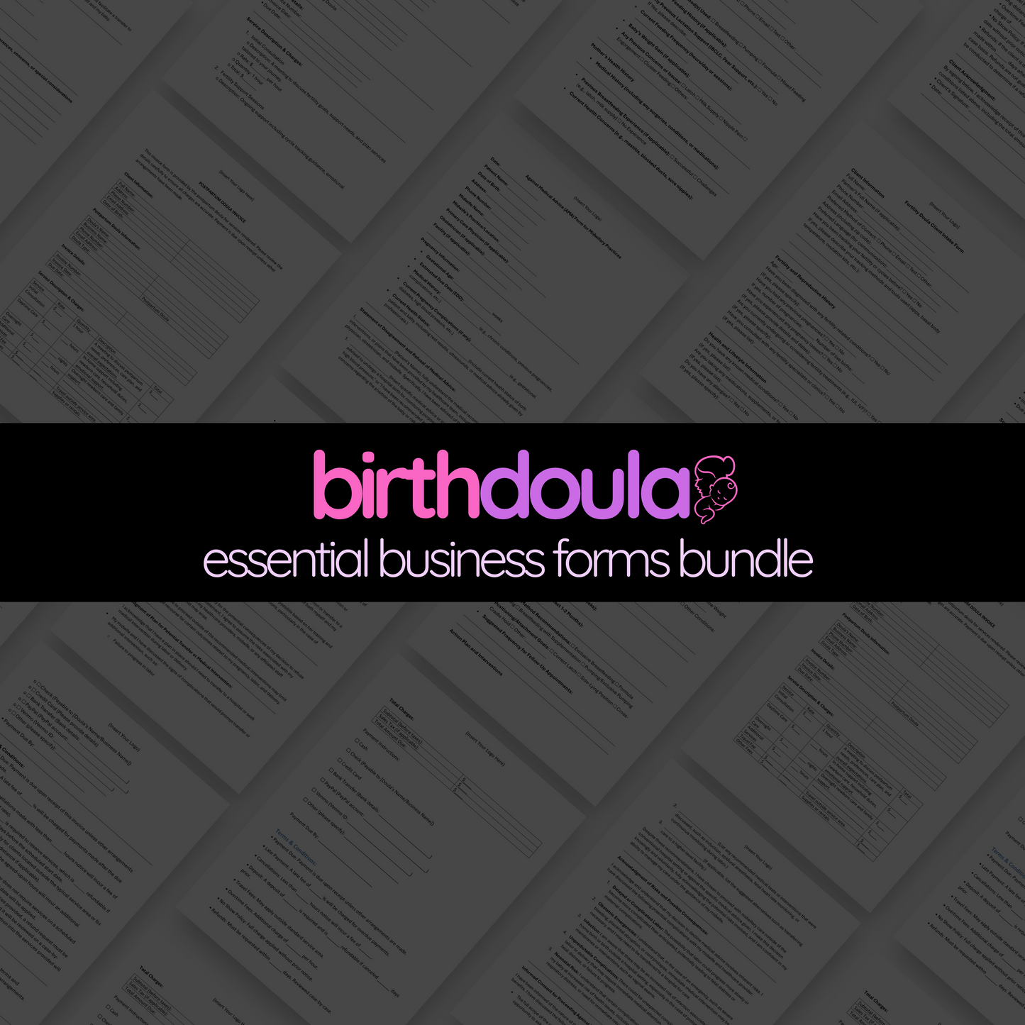 Birth Doula Essential Business Forms Bundle