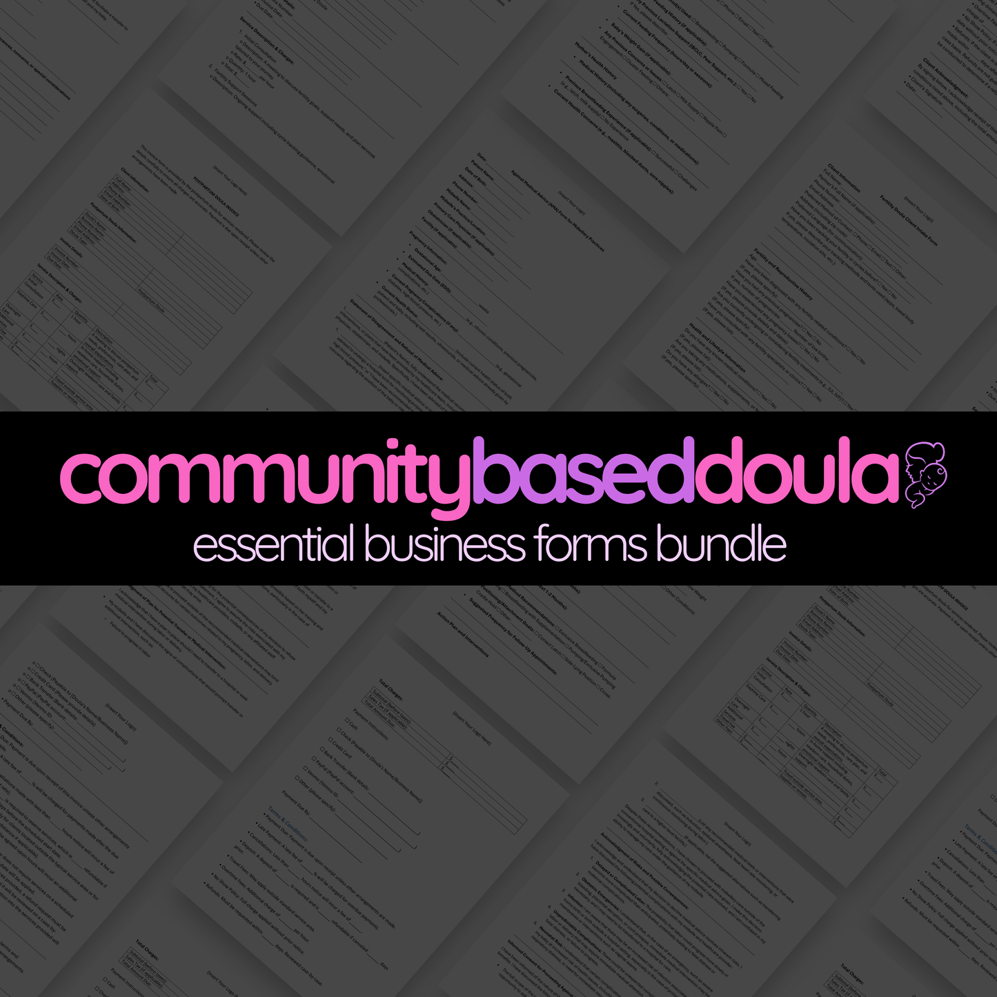 Community Based Doula Essential Business Forms Bundle
