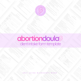 Abortion Doula Client Intake Form