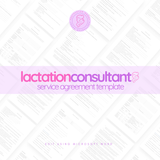 Lactation Consultant Service Agreement Template