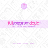 Full Spectrum Doula Client Intake Form