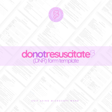 DNR (Do Not Resuscitate) Form Template for Midwifery Practices