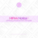 HIPAA Notice of Privacy Practices Form Template