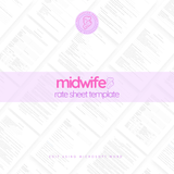 Midwife Rate Sheet Template